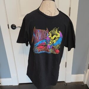 Metallica Neon Skull Graphic Tee - Black